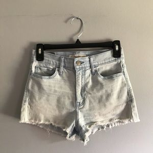 Abercrombie High Waisted Denim Shorts Size 4